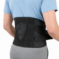 Verstelbare onderrugbrace met stabiliserende compressie
