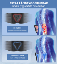 Verstelbare onderrugbrace met stabiliserende compressie