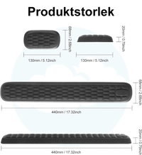 Ergonomische polssteun van traagschuim voor het toetsenbord