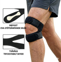 Multifunctionele kniebrace met flexibele stabilisatie