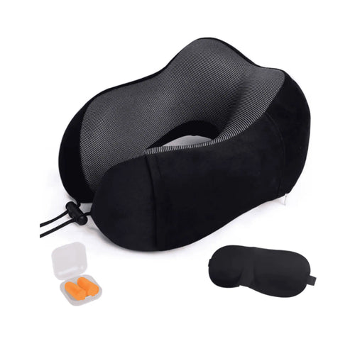 Ergonomisch reiskussen met oogmasker en oordopjes