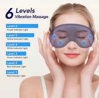 Oogmasker met warmtefunctie en trilmassage