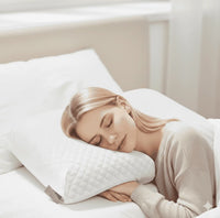 Orthopedisch traagschuimkussen met ergonomische neksteun