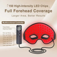 Roodlichttherapie-oogmasker met led en meerdere lichtstanden