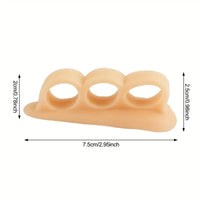 Siliconen teenspreider met geïntegreerde voetsteun (2-pack)