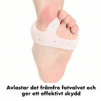 Mjukt hallux valgus-skydd i 2-pack – avlastar stortåleden