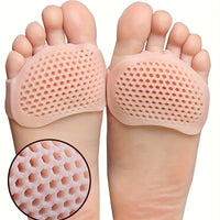 Schokdempende voorvoetkussentjes van silicone – antislip (2-pack)