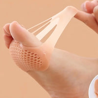 Schokdempende voorvoetkussentjes van silicone – antislip (2-pack)
