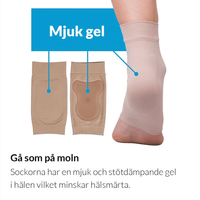 Steunkous voor hielspoor met geïntegreerd gelkussen