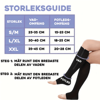 Steunkousen met rits voor eenvoudig aan- en uittrekken