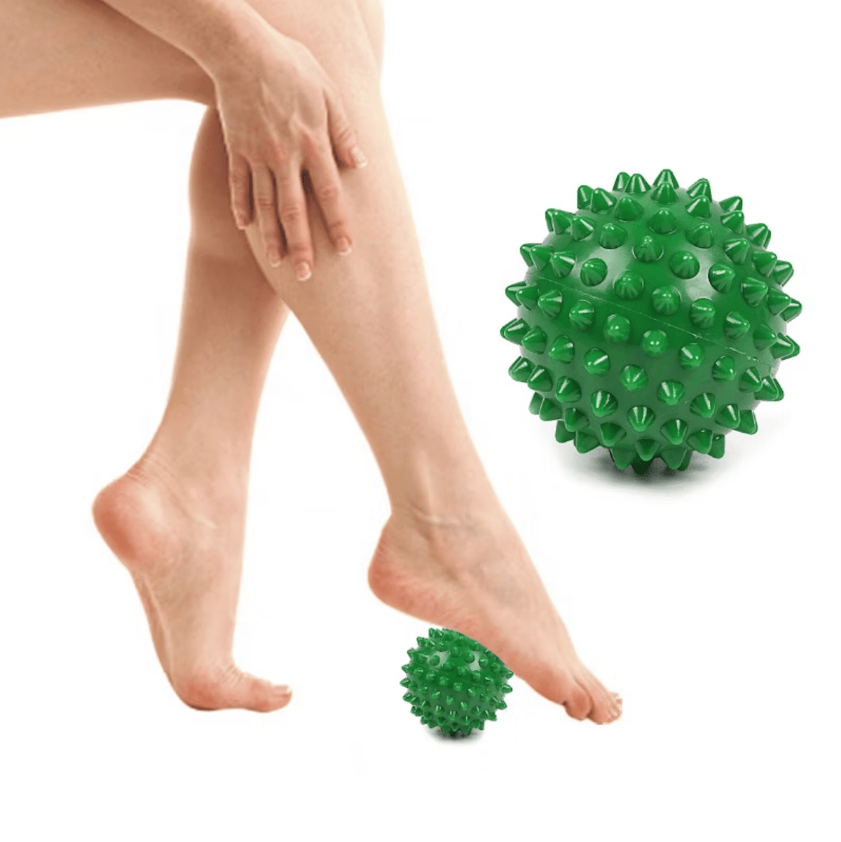 Genopte massagebal voor triggerpoints en voetstimulatie