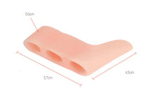 Zachte teenspreider van silicone voor drie tenen – 2-pack