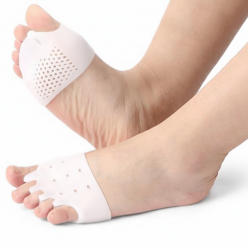 Teenspreider van silicone voor 5 tenen tegen hallux valgus (2-pack)