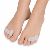 Zachte teenspreider van silicone voor drie tenen – 2-pack