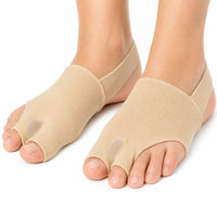 Tåseparator för hallux valgus som separerar stortån från intilliggande tå och ger riktat stöd.