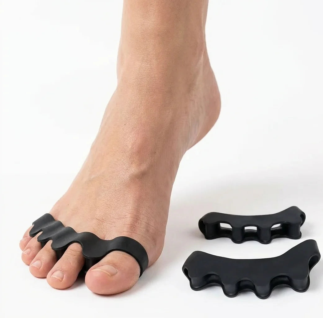Teenspreider van silicone tegen hallux valgus (2-pack)
