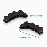 Teenspreider van silicone tegen hallux valgus (2-pack)