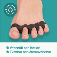 Teenspreider van silicone tegen hallux valgus (2-pack)