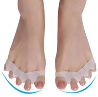 Teenspreider van silicone tegen hallux valgus (2-pack)