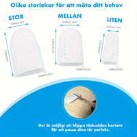 Teenbescherming van zacht silicone – beschermt tegen wrijven en druk (12-pack)