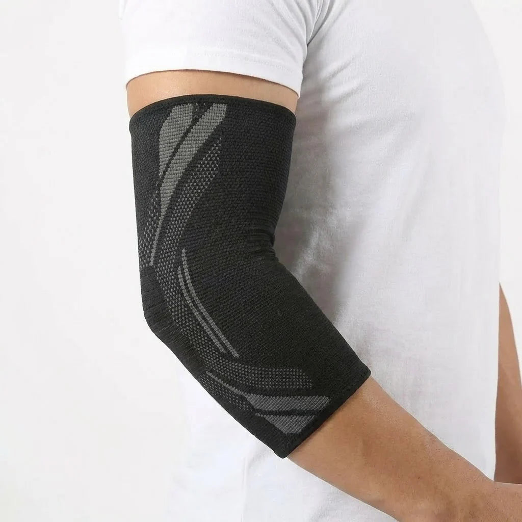 Verstelbare tenniselleboogband met gerichte compressie