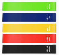 Weerstandsbanden 5-pack met verschillende weerstandsniveaus