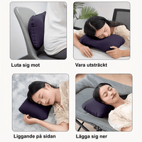Opblaasbaar nekkussen met verstelbare rug- en neksteun