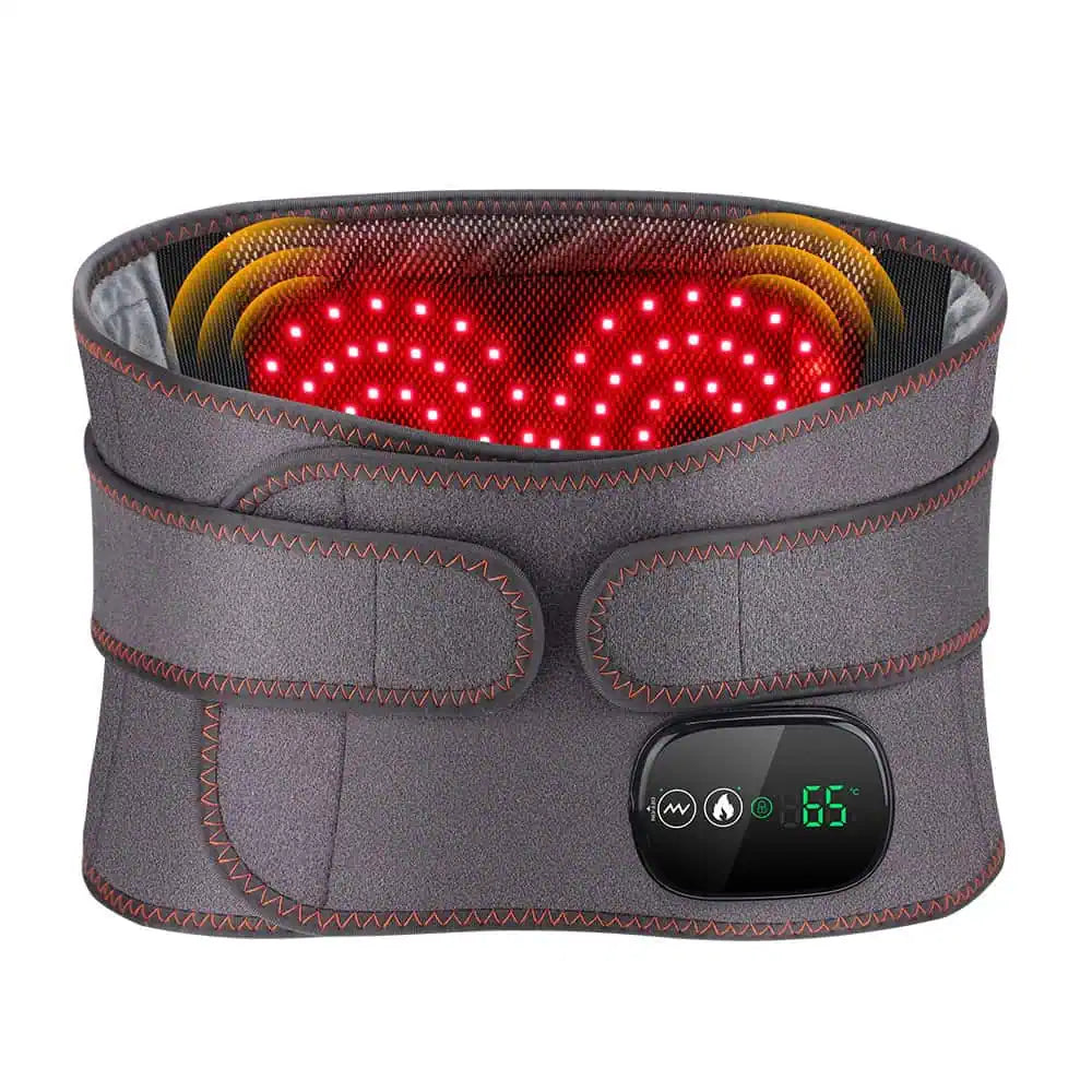 Draadloze warmteband met massage en roodlichttherapie