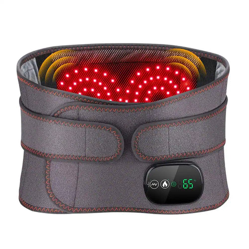 Draadloze warmteband met massage en roodlichttherapie