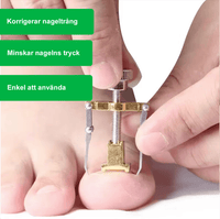 Instrument voor ingegroeide nagels met verend hefmechanisme