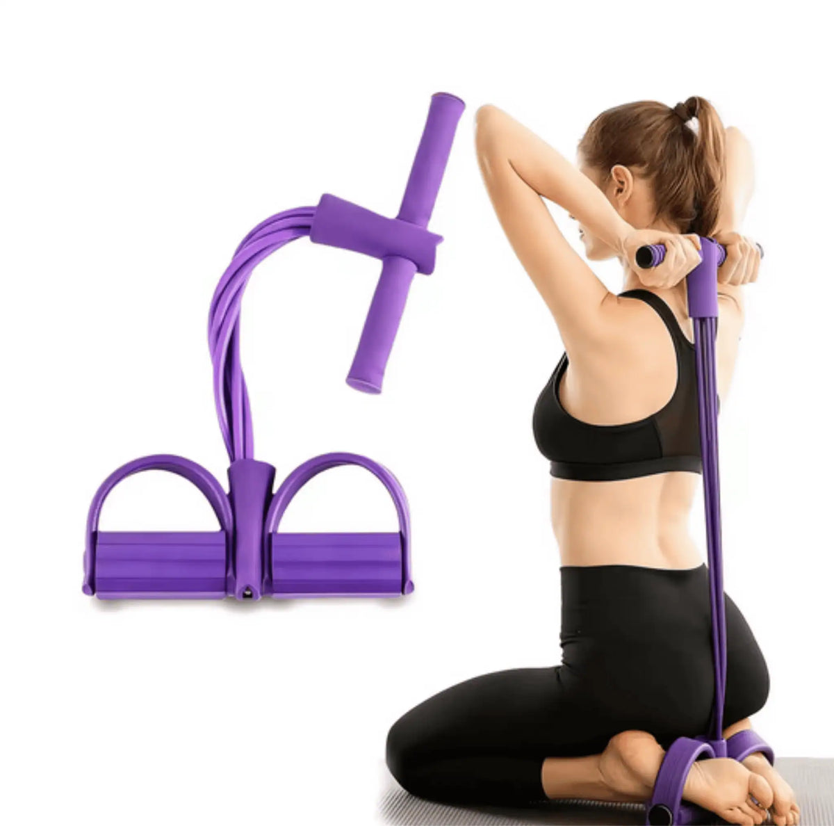 Yoga- en pilatesband voor stretchen en revalidatie